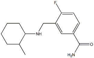 4-fluoro-3-{[(2-methylcyclohexyl)amino]methyl}benzamide Structure