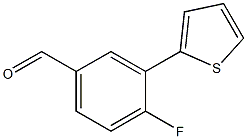 4-fluoro-3-thien-2-ylbenzaldehyde Structure