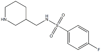 4-fluoro-N-(piperidin-3-ylmethyl)benzene-1-sulfonamide Structure