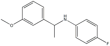 4-fluoro-N-[1-(3-methoxyphenyl)ethyl]aniline Struktur