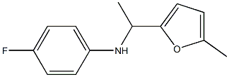 4-fluoro-N-[1-(5-methylfuran-2-yl)ethyl]aniline Structure