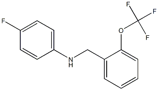 4-fluoro-N-{[2-(trifluoromethoxy)phenyl]methyl}aniline Struktur