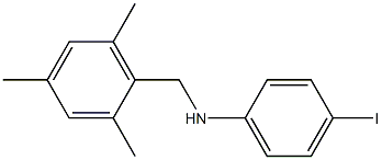 4-iodo-N-[(2,4,6-trimethylphenyl)methyl]aniline Structure