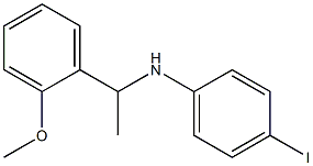 4-iodo-N-[1-(2-methoxyphenyl)ethyl]aniline Struktur