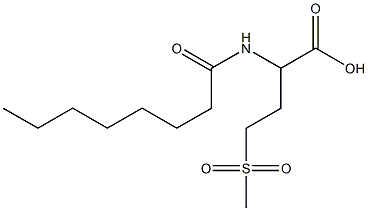4-methanesulfonyl-2-octanamidobutanoic acid 结构式