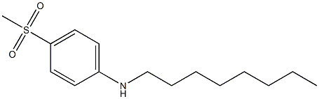 4-methanesulfonyl-N-octylaniline Structure