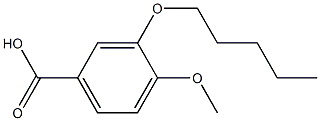 4-methoxy-3-(pentyloxy)benzoic acid Structure
