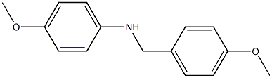 4-メトキシ-N-(4-メトキシベンジル)アニリン 化学構造式