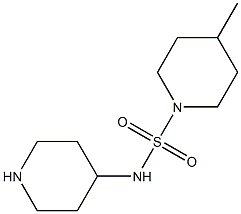4-methyl-N-(piperidin-4-yl)piperidine-1-sulfonamide Struktur