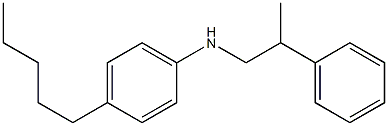 4-pentyl-N-(2-phenylpropyl)aniline Structure