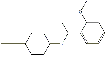 4-tert-butyl-N-[1-(2-methoxyphenyl)ethyl]cyclohexan-1-amine 结构式