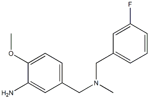 5-({[(3-fluorophenyl)methyl](methyl)amino}methyl)-2-methoxyaniline Structure