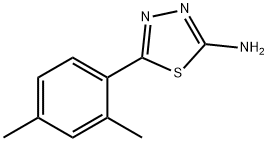 5-(2,4-dimethylphenyl)-1,3,4-thiadiazol-2-amine Structure