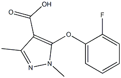 5-(2-fluorophenoxy)-1,3-dimethyl-1H-pyrazole-4-carboxylic acid Structure