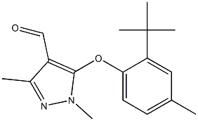5-(2-tert-butyl-4-methylphenoxy)-1,3-dimethyl-1H-pyrazole-4-carbaldehyde