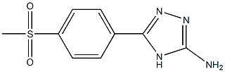 5-(4-methanesulfonylphenyl)-4H-1,2,4-triazol-3-amine Struktur