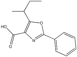5-(butan-2-yl)-2-phenyl-1,3-oxazole-4-carboxylic acid Struktur