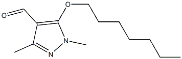 5-(heptyloxy)-1,3-dimethyl-1H-pyrazole-4-carbaldehyde|