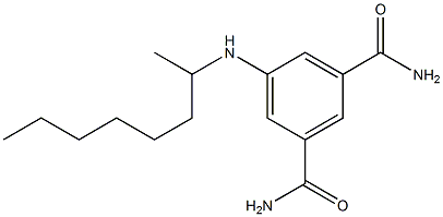 5-(octan-2-ylamino)benzene-1,3-dicarboxamide Structure