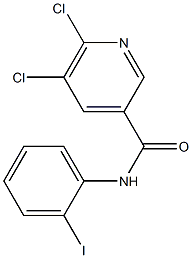 5,6-dichloro-N-(2-iodophenyl)pyridine-3-carboxamide Structure