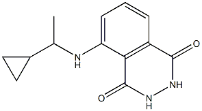 5-[(1-cyclopropylethyl)amino]-1,2,3,4-tetrahydrophthalazine-1,4-dione Structure