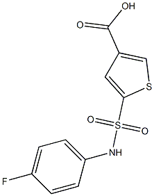 5-[(4-fluorophenyl)sulfamoyl]thiophene-3-carboxylic acid