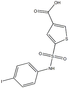 5-[(4-iodophenyl)sulfamoyl]thiophene-3-carboxylic acid