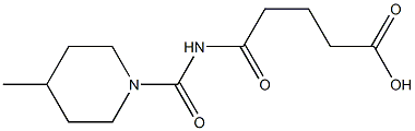 5-[(4-methylpiperidin-1-yl)carbonylamino]-5-oxopentanoic acid Struktur