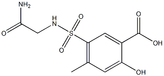 5-[(carbamoylmethyl)sulfamoyl]-2-hydroxy-4-methylbenzoic acid