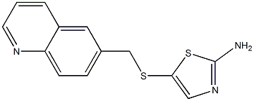 5-[(quinolin-6-ylmethyl)sulfanyl]-1,3-thiazol-2-amine