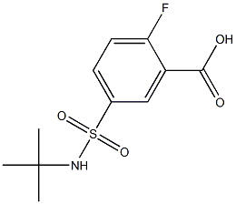 5-[(tert-butylamino)sulfonyl]-2-fluorobenzoic acid Structure