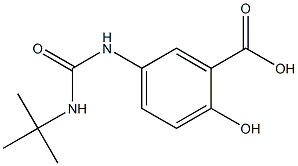 5-[(tert-butylcarbamoyl)amino]-2-hydroxybenzoic acid Structure