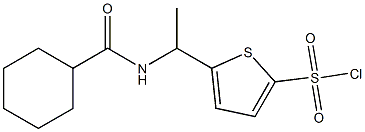 5-[1-(cyclohexylformamido)ethyl]thiophene-2-sulfonyl chloride Structure