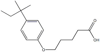  5-[4-(2-methylbutan-2-yl)phenoxy]pentanoic acid