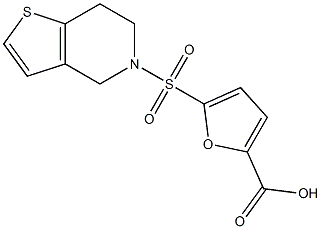 5-{4H,5H,6H,7H-thieno[3,2-c]pyridine-5-sulfonyl}furan-2-carboxylic acid Structure
