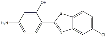 5-amino-2-(5-chloro-1,3-benzothiazol-2-yl)phenol Structure