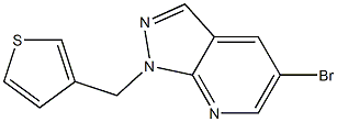 5-bromo-1-(thien-3-ylmethyl)-1H-pyrazolo[3,4-b]pyridine Structure