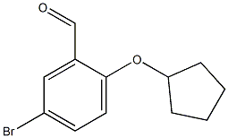 5-bromo-2-(cyclopentyloxy)benzaldehyde Structure