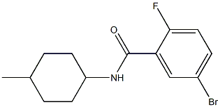 5-bromo-2-fluoro-N-(4-methylcyclohexyl)benzamide 结构式