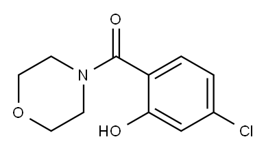 5-chloro-2-(morpholin-4-ylcarbonyl)phenol Structure