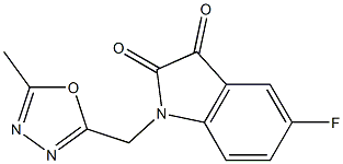 5-fluoro-1-[(5-methyl-1,3,4-oxadiazol-2-yl)methyl]-2,3-dihydro-1H-indole-2,3-dione