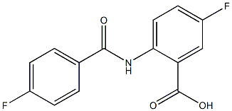 5-fluoro-2-[(4-fluorobenzene)amido]benzoic acid Structure