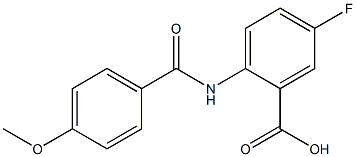 5-fluoro-2-[(4-methoxybenzene)amido]benzoic acid Structure