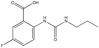 5-fluoro-2-[(propylcarbamoyl)amino]benzoic acid Structure
