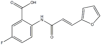 5-fluoro-2-[3-(furan-2-yl)prop-2-enamido]benzoic acid|