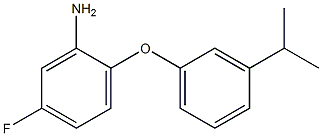 5-fluoro-2-[3-(propan-2-yl)phenoxy]aniline Structure