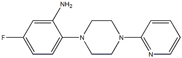 5-fluoro-2-[4-(pyridin-2-yl)piperazin-1-yl]aniline Struktur