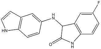 5-fluoro-3-(1H-indol-5-ylamino)-2,3-dihydro-1H-indol-2-one Struktur