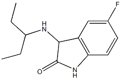 5-fluoro-3-(pentan-3-ylamino)-2,3-dihydro-1H-indol-2-one Structure