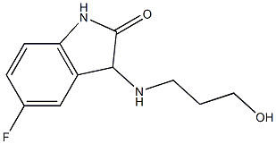 5-fluoro-3-[(3-hydroxypropyl)amino]-2,3-dihydro-1H-indol-2-one
